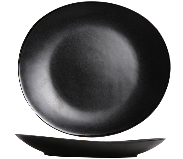 Cosy & Trendy Dinerborden Vongola Black - 28 x 26 cm - 4 Stuks