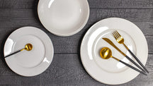 Studio Tavola Serviesset Wit 18-delig / 6 personen - 6 dinerborden, 6 diepe borden en 6 ontbijtborden