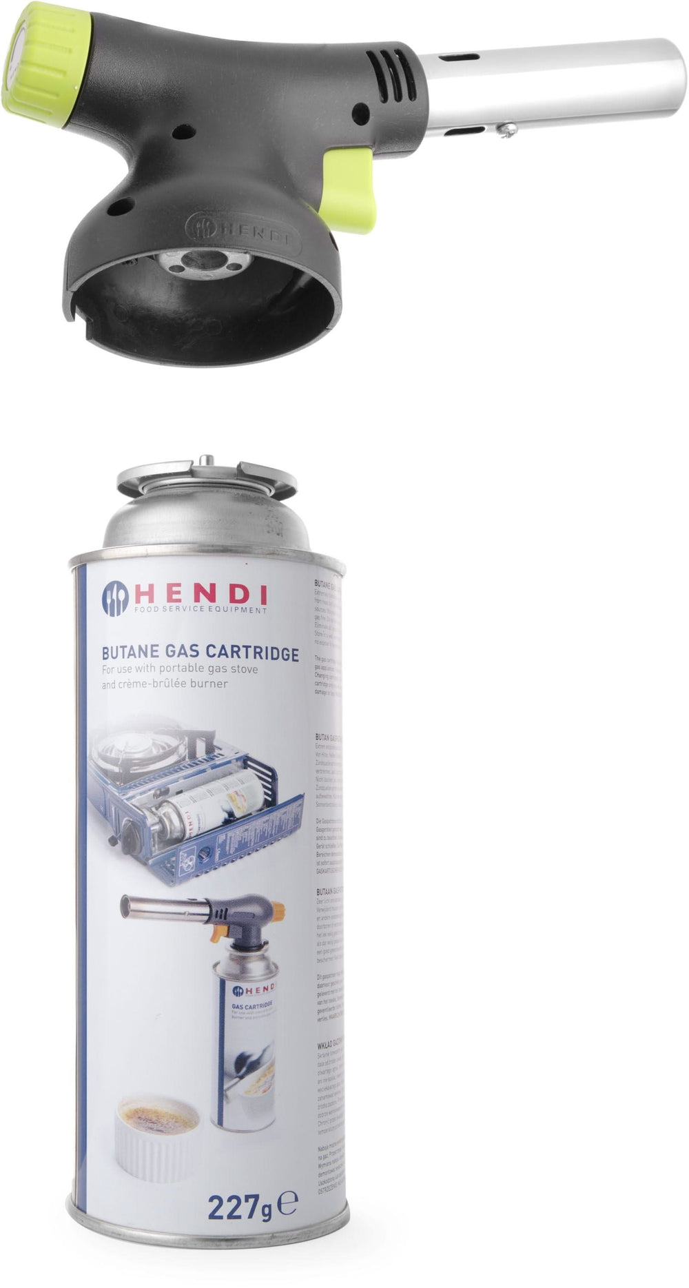 Hendi BBQ Aansteker / Creme Brulee Brander / Koksbrander - met gasbus