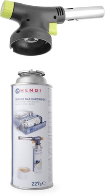 Hendi BBQ Aansteker / Creme Brulee Brander / Koksbrander - met gasbus