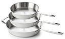 Beka Koekenpannenset 3-Delig Maestro 5-Ply - ø 20, 24 & 28 cm - geschikt voor alle warmtebronnen - zonder anti-aanbaklaag