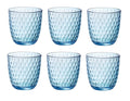 Bormioli Rocco Waterglazen Slot - Blauw - 290 ml - 6 stuks