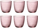 Bormioli Rocco Waterglazen Slot - Roze - 290 ml - 6 stuks