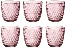 Bormioli Rocco Waterglazen Slot - Roze - 290 ml - 6 stuks