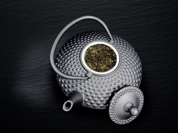 Cookinglife Theepot Arare met RVS Filter - Gietijzer Zwart - 1.2 liter