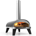 ZiiPa Pizza Oven Piana - Houtgestookt - met Thermometer - Antraciet - voor ø 30 cm pizza's - Roterende pizzasteen