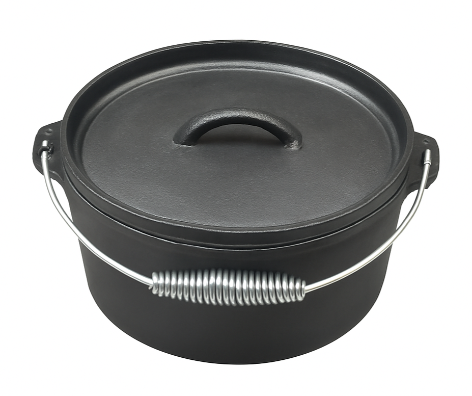 Blackwell Dutch oven / Braadpan met deksel - Gietijzer - ø 25 cm / 4 Liter - zonder anti-aanbaklaag