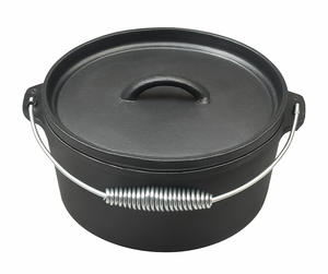 Blackwell Dutch oven / Braadpan met deksel - Gietijzer - ø 25 cm / 4 Liter - zonder anti-aanbaklaag
