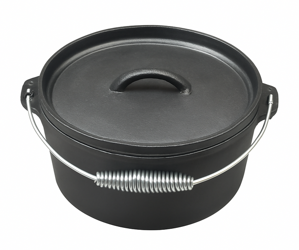 Blackwell Dutch oven / Braadpan met deksel - Gietijzer - ø 25 cm / 4 Liter - zonder anti-aanbaklaag
