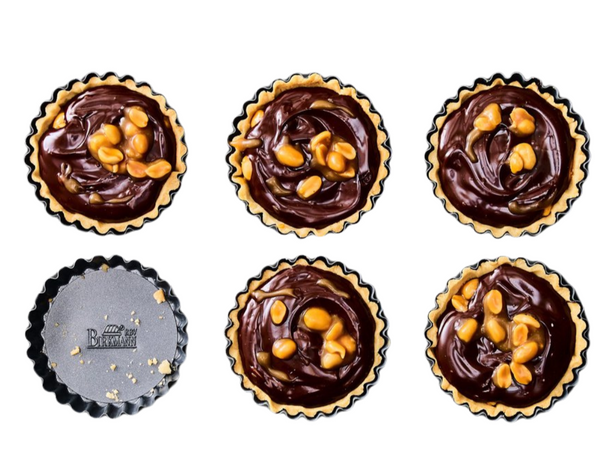 Birkmann Taartvorm / Bakvorm / Quichevorm met losse bodem Premium Baking ø 10 x 2 cm - 6 Stuks