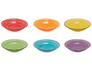 Studio Tavola Diepe Borden / Pastaborden Sunny Summer ø 21 cm - 6 stuks