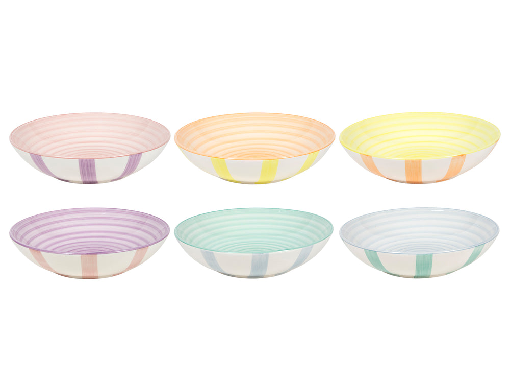 Cookinglife Serviesset Spring Vibes 18-delig / 6 personen - 6 dinerborden, 6 ontbijtborden en 6 diepe borden