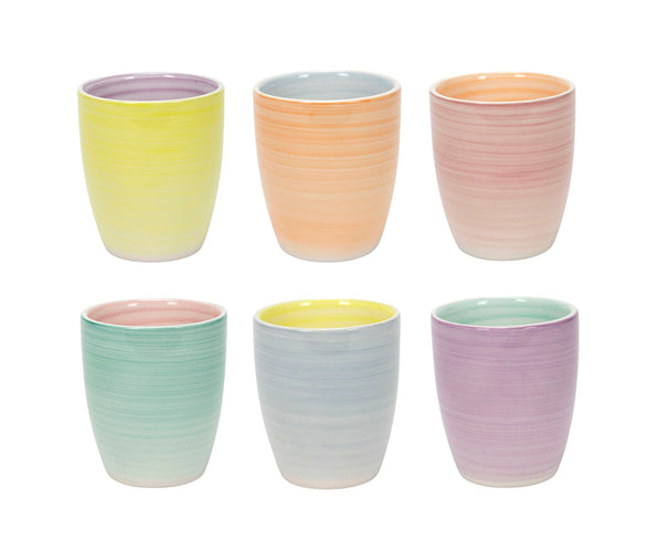 Cookinglife Koffiekopjes / Senseo Kopjes - Pastel Harmony 180 ml - 6 Stuks