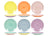 Cookinglife Ontbijtborden / Dessertborden Pastel Harmony ø 19 cm - 6 Stuks