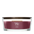 WoodWick Geurkaars Ellipse Dark Cherry - 9 cm / 19 cm - Geurkaars in Glas - Houten Lont