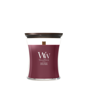 WoodWick Geurkaars Medium Wood Smoke - 11 cm / ø 10 cm - Geurkaars in Glas - Houten Lont