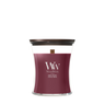 WoodWick Geurkaars Medium Wood Smoke - 11 cm / ø 10 cm - Geurkaars in Glas - Houten Lont