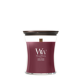 WoodWick Geurkaars Medium Dark Cherry - 11 cm / ø 10 cm - Geurkaars in Glas - Houten Lont