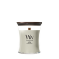 WoodWick Geurkaars Medium Fireside - 11 cm / ø 10 cm - Geurkaars in Glas - Houten Lont