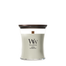 WoodWick Geurkaars Medium Fireside - 11 cm / ø 10 cm - Geurkaars in Glas - Houten Lont