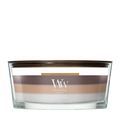WoodWick Geurkaars Ellipse Trilogy Radiant Cashmere - 9 cm / 19 cm - Geurkaars in Glas - Houten Lont