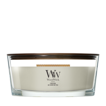 WoodWick Geurkaars Ellipse Fireside - 9 cm / 19 cm - Geurkaars in Glas - Houten Lont