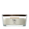 WoodWick Geurkaars Ellipse Fireside - 9 cm / 19 cm - Geurkaars in Glas - Houten Lont