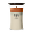 WoodWick Geurkaars  Large Trilogy Vanilla Embers - 18 cm / ø 10 cm - Geurkaars in Glas - Houten Lont