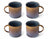Cosy & Trendy Mokken Quintana Blue - 450 ml - 4 Stuks