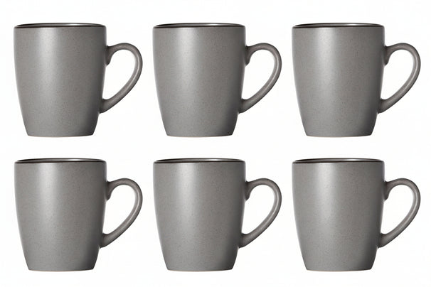 Cosy & Trendy Mokken met Oor - Speckle Grijs - 350 ml - 6 stuks