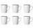 Cosy & Trendy Mokken Speckle Wit 350 ml - 6 stuks