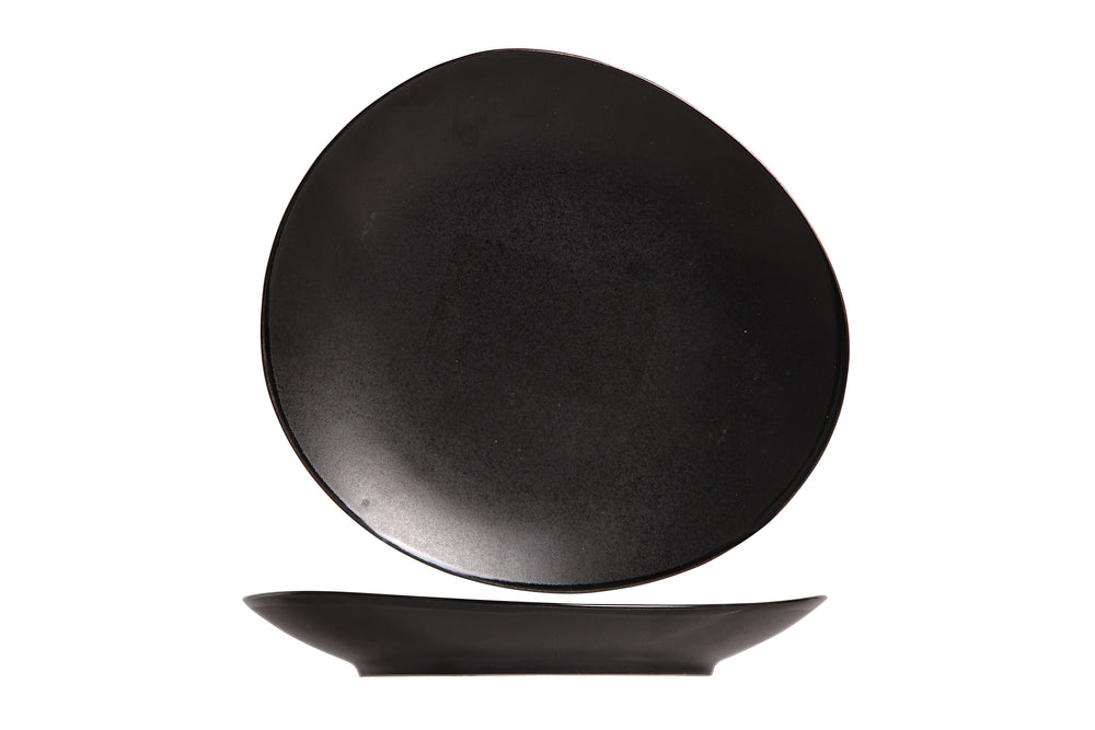 Cosy & Trendy Gebaksbordjes / Kleine Bordjes Vongola Black - 15 x 14 cm - 4 Stuks