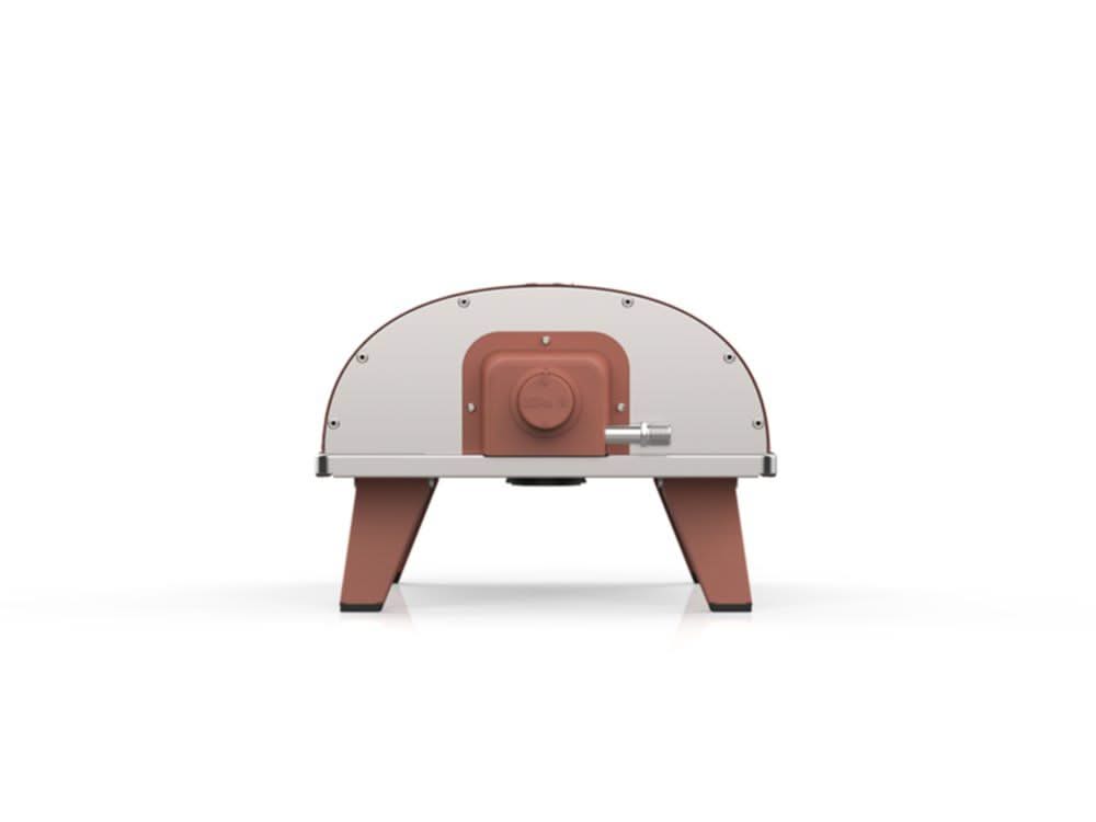 ZiiPa Pizza Oven Piana - Gasmodel - met Thermometer - Terracotta - voor ø 30 cm pizza's - Roterende pizzasteen