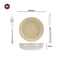 Cosy & Trendy Diepe Borden / Pastaborden Baltic Luna ø 18 cm - 6 stuks