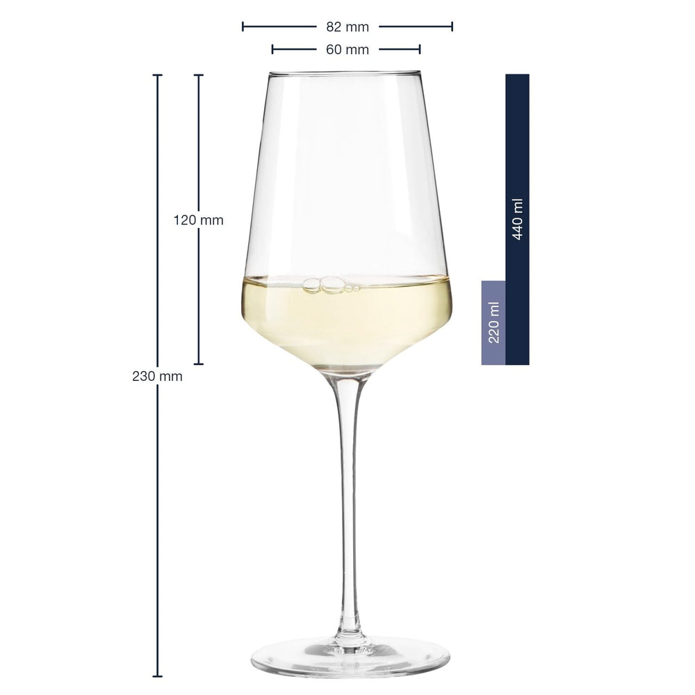 Leonardo Witte Wijnglazen / Riesling Wijnglazen - Puccini - 400 ml - 6 stuks
