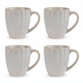 Cosy & Trendy Mokken Astera Pure Wit - ø 9 cm / 350 ml - 4 Stuks