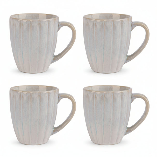 Cosy & Trendy Mokken Astera Pure Wit - ø 9 cm / 350 ml - 4 Stuks