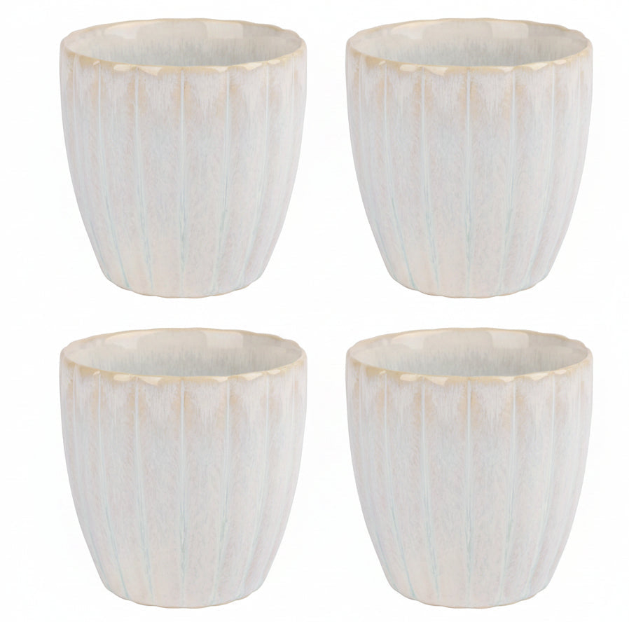 Cosy & Trendy Koffiekopjes / Senseo Kopjes - Astera Pure Wit - 240 ml - 4 Stuks