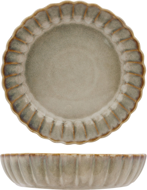 Cosy & Trendy Diepe Borden / Pastaborden - Astera Pearl Beige - ø 22 cm - 4 Stuks