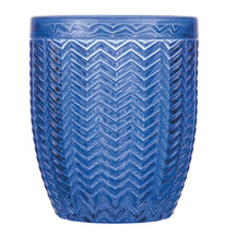 Villa d'Este Home Waterglazen Geometrie Ocean - Blauw - 350 ml - 6 stuks