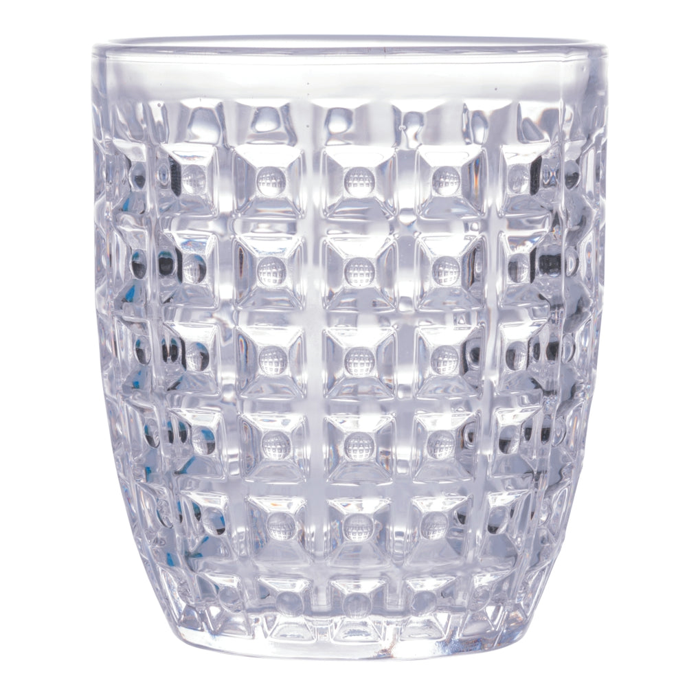 Villa d'Este Home Waterglazen Geometrie Ocean - Blauw - 350 ml - 6 stuks