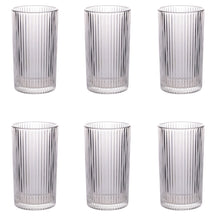 Villa d'Este Home Waterglazen Cylinder - Transparant - 405 ml - 6 stuks