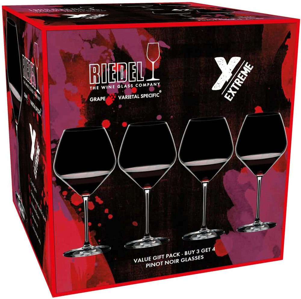 Riedel Rode Wijnglazen Extreme - Pinot Noir - 770 ml - 3 + 1 Gratis