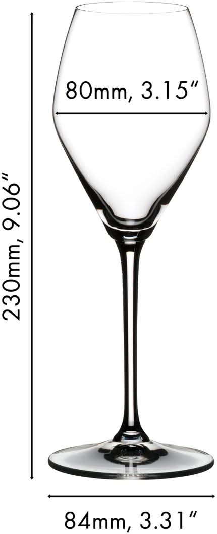 Riedel Rose Champagne Glazen Extreme - 322 ml - 2 stuks