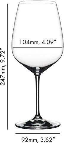 Riedel Rode Wijnglazen Extreme - Cabernet - 800 ml - 2 stuks