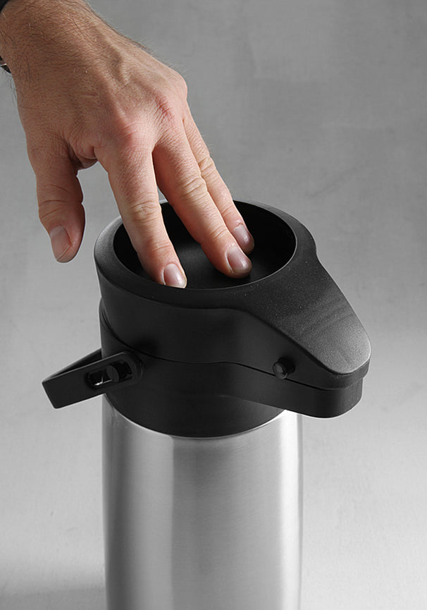 Hendi Thermoskan met Pomp - Pompkan - Isoleerkan - 2.2 Liter