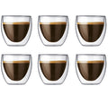 Bodum Dubbelwandige Espresso glazen Pavina - gepatenteerd ventiel - 80 ml - 6 stuks