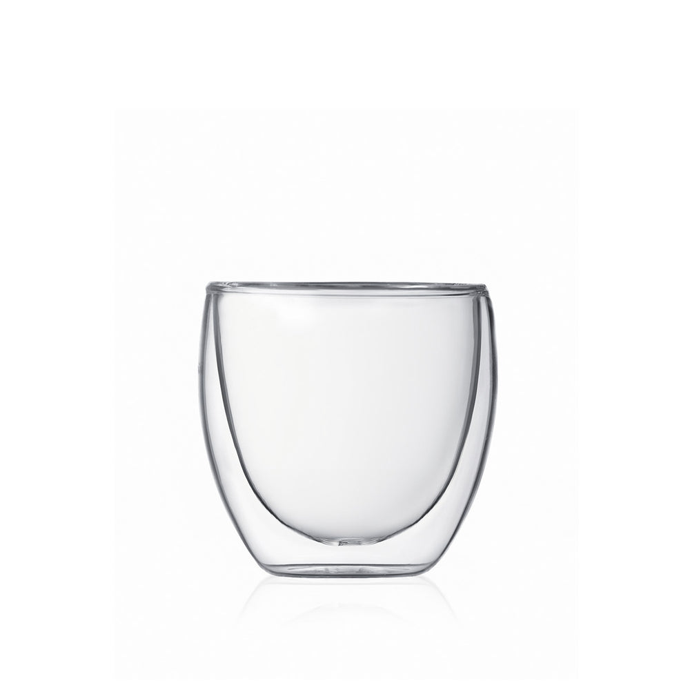 Bodum Dubbelwandige Espresso glazen Pavina - gepatenteerd ventiel - 80 ml - 6 stuks