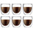 Bodum Dubbelwandige koffie- / theeglazen Pavina - gepatenteerd ventiel - 250 ml - 6 stuks