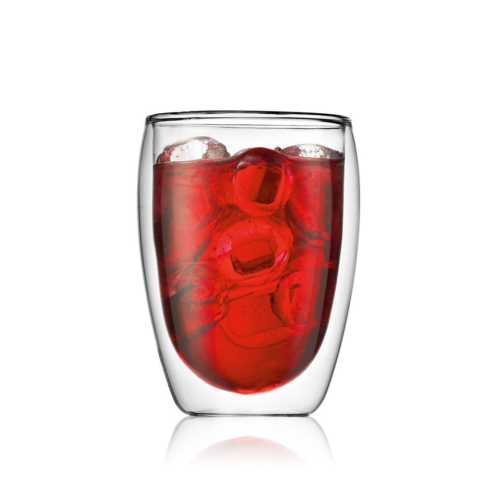 Bodum Dubbelwandige koffie- / theeglazen Pavina - gepatenteerd ventiel - 320 ml - 2 stuks
